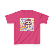 Load image into Gallery viewer, Kids Rainbow Unicorn Tee - Girls Can Do Anything, Cute T-Shirt for Girls, Fun Playwear, Birthday Gift, Motivational Apparel