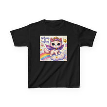 Load image into Gallery viewer, Kids Rainbow Unicorn Tee - Girls Can Do Anything, Cute T-Shirt for Girls, Fun Playwear, Birthday Gift, Motivational Apparel