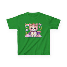 Load image into Gallery viewer, Girls Can Do Anything Kids Tee Empowering Cute Cat Gamer Shirt