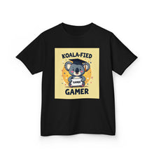 Load image into Gallery viewer, Kids Gamer Tee - Koala-Fied Gamer Shirt, Fun T-Shirt for Gaming Kids, Birthday Gift, Playtime Apparel, Cute Kids Clothes
