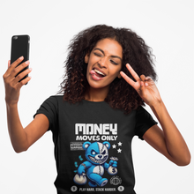 Load image into Gallery viewer, Money Moves Only | Motivational Urban Streetwear T-Shirt | Play Hard, Stack Harder

