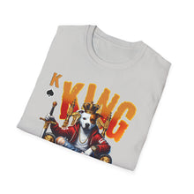 Load image into Gallery viewer, Regal Dog Graphic Tee, King of Dogs T-Shirt, Fun Pet Lover Gift, Animal Lover Apparel, Unique Animal Art Shirt, Casual Comfort Tee
